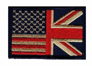 La bandera de país BRITÁNICA de encargo remienda remiendos bordados ropa tejidos Gran Bretaña