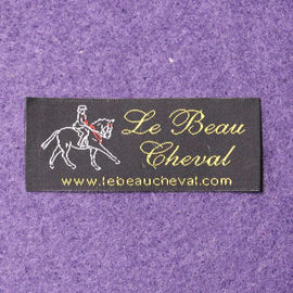 Washable Polyester Woven Clothing Labels For Clothing Garment Bags