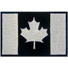 La bandera los E.E.U.U. de Canadá bordó el soporte de papel sentido los remiendos de las insignias del paño