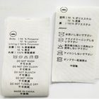 Heat Transfer Swimwear Nylon Satin Wash Care Label / Heat Press Tagless Labels