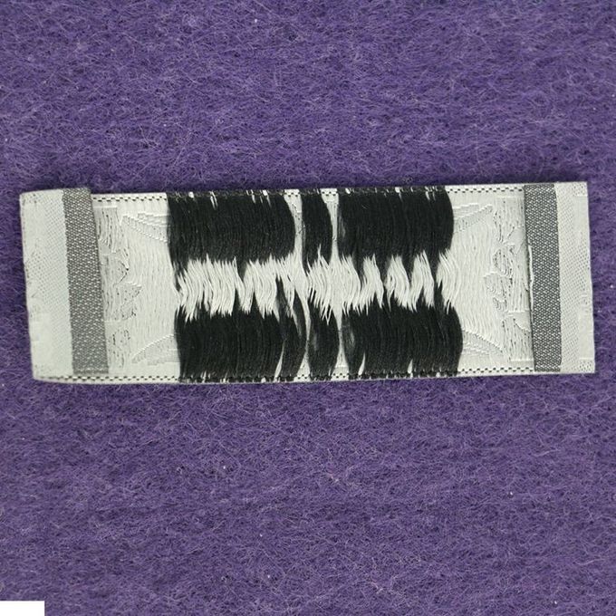 Doblez de costura tejido por encargo de las etiquetas del paño de las etiquetas de la ropa para la ropa