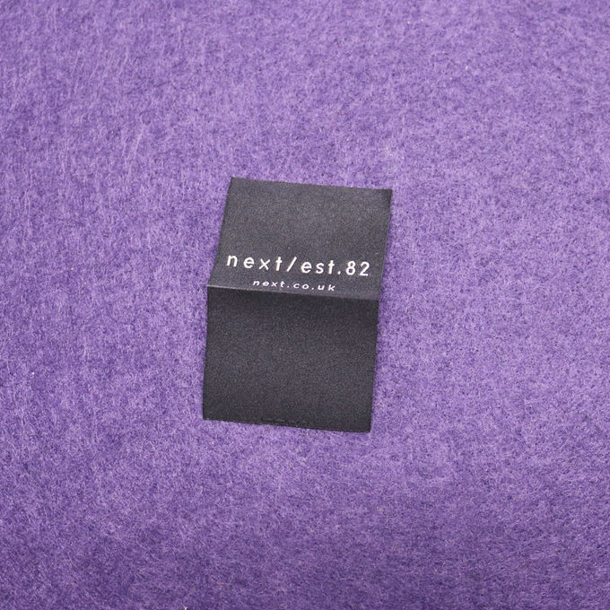Hierro lavable tejido de la ropa del algodón de la etiqueta del doblez del extremo de la ropa en etiquetas de la ropa