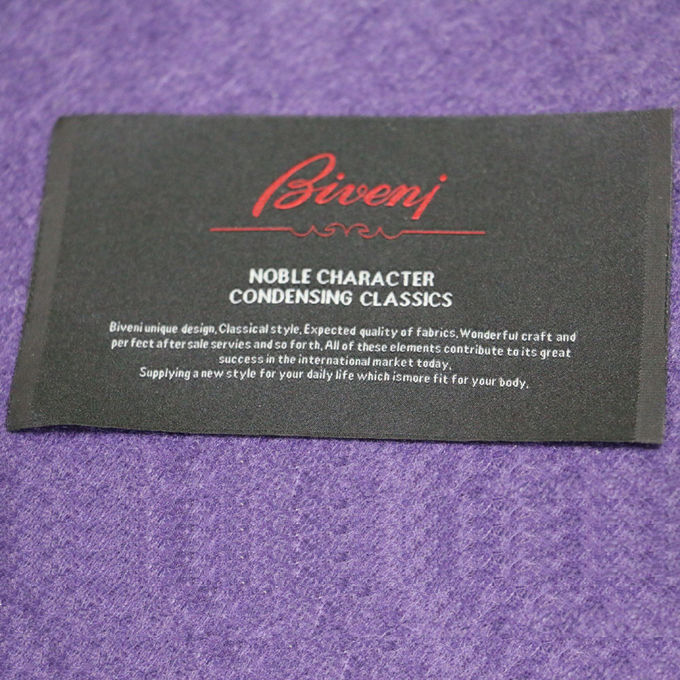 El cuello tejido tela de Terylene etiqueta etiquetas de costura tejidas poliéster de las etiquetas