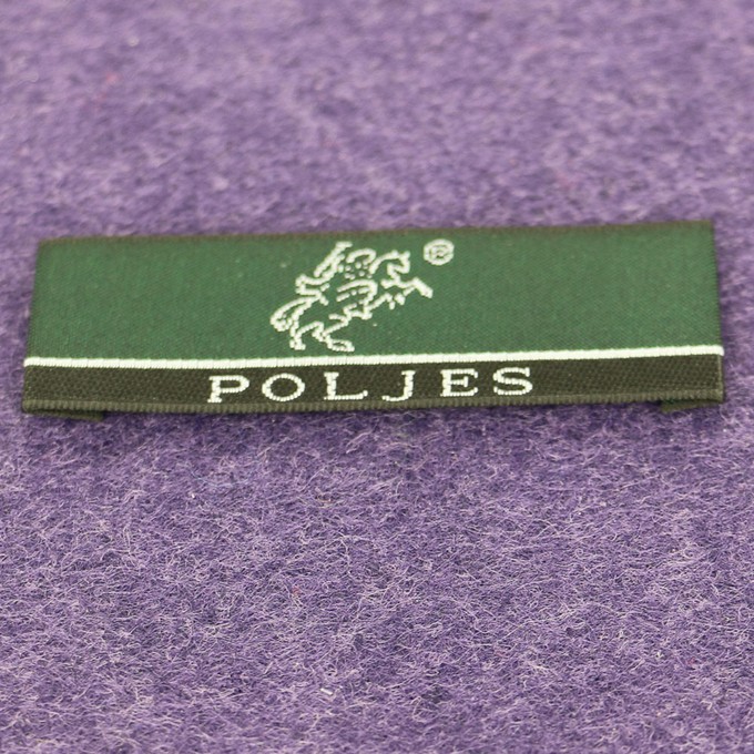 Cosa en las etiquetas tejidas ropa del cuello que tejen el doblez de centro de las etiquetas principales de las etiquetas