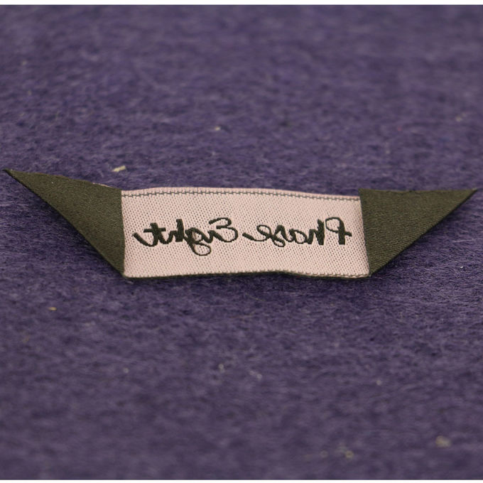 Doblez de costura tejido por encargo de las etiquetas del paño de las etiquetas de la ropa para la ropa