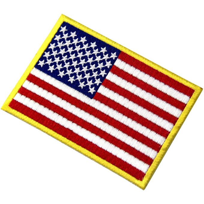 Remiendos de encargo del velcro de la bandera americana de los E.E.U.U./insignias tácticas lavables